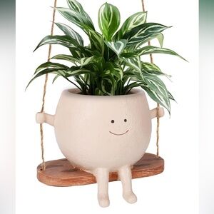Cream Hanging Planter